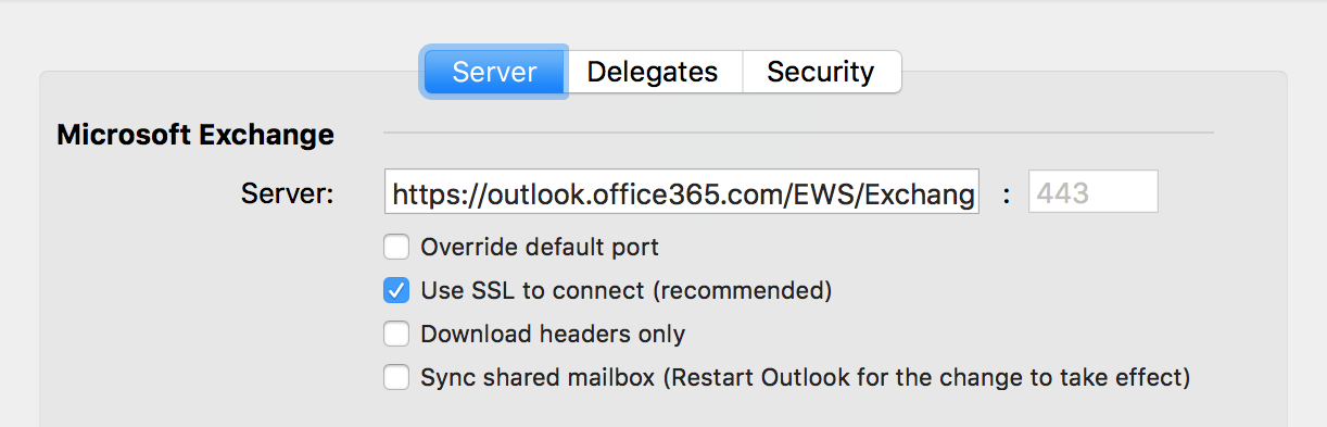 outlook for mac resets organixe view